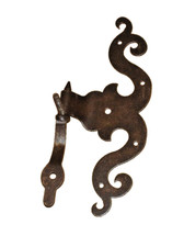 Schrankband, für gefälzte Türen, Oberfläche Rost-Antik