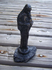 Madonna Figurine Handcrafted from Coal made by Kentucky Artisans