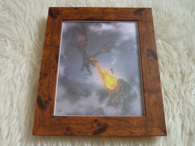 Nerd Block Orig LTD Edition Druck handsigniert 10x8 Nerd Block Druck Drache Fliege