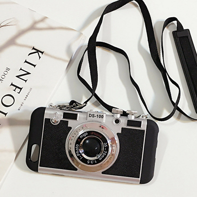 Emily In Paris IPhone 11 Hülle – Vintage-Kamera-Look Mit Langem Anti-Verlust-Umhängeband