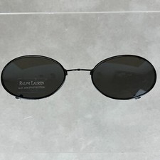 Ralph Lauren UV Black Framed Tinted Oval Clip-on Sunglasses Italy RL605 006