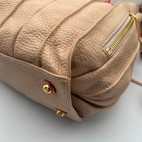 COCOCELUX GOLD  2way Bag Leather Light Pink Metal Charm - Picture 6 of 10