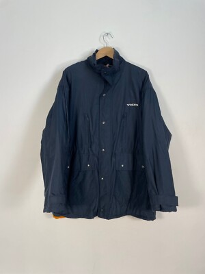 Vintage Volvo Construction Equipment Jacket (Size: XL) Made in