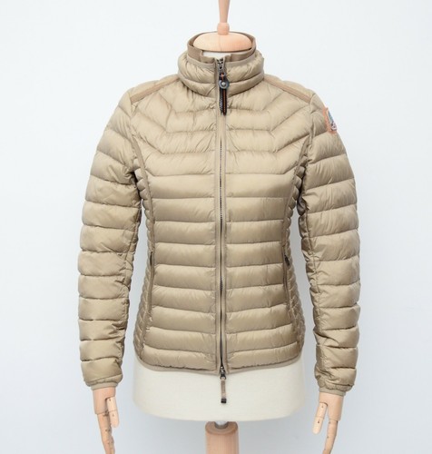 Weight Quilted Down Puffer Jacket Beige 