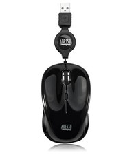 Adesso iMouse S8B LED Optical Wired USB Retractable Mini Mouse