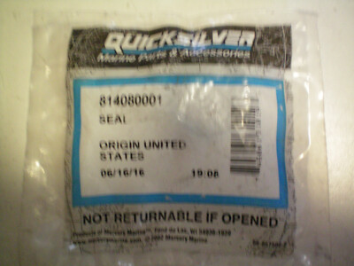 QUICKSILVER MERCURY #814080001  SEAL, FREE FREIGHT