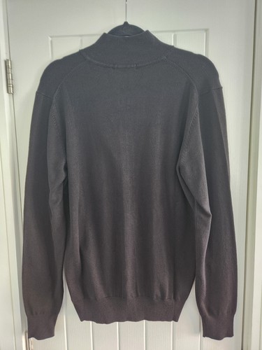 Moncrief Cooke Full Zip Black Men's Sweater Knitwear UK L Brand New RRP £135 - Picture 3 of 13