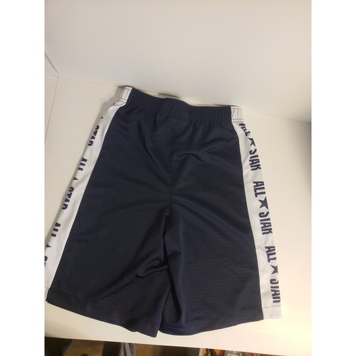 Converse All Star Shorts Athletic Basketball Navy Blue White Boys Size L - Picture 2 of 3