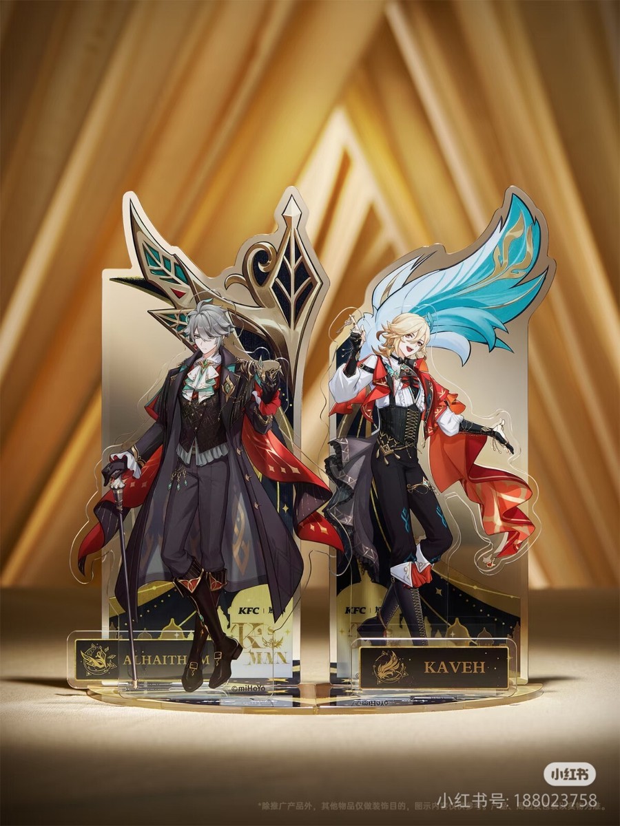 2025 KFC - Mihoyo Genshin Impact Character Stand Badge Card Kaveh