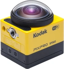 Kodak PIXPRO SP360 Action Camera 360° Lens w/ Charger MicroSD + 2 Batteries EUC