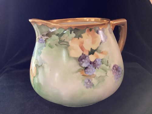 Antiker William Guerin & Co. Limoges Frankreich - Apfelweinkrug - Bild 3 von 9