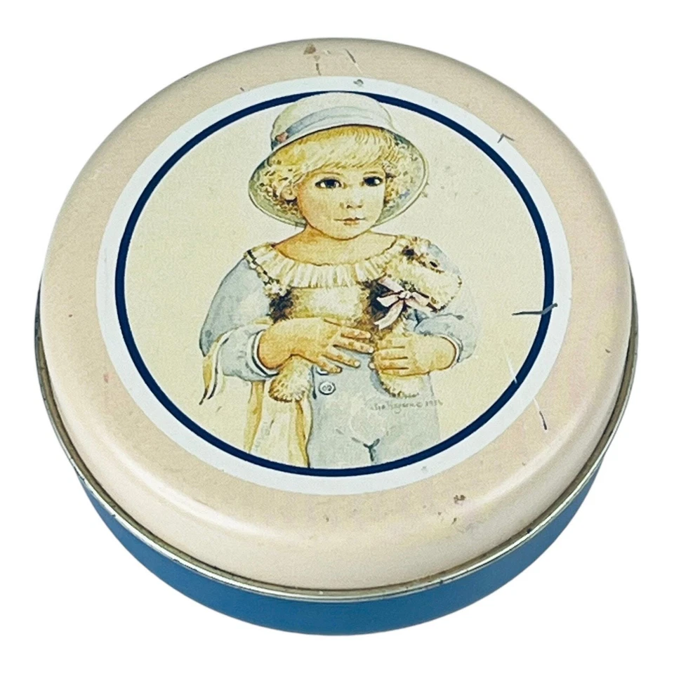 De colección Jan Hagara Muñeca Ashley Vela de Lata 1987 Royal Orleans B&J Arte 3" Bote de Lata Foto 2 de 4