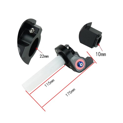 7/8'' 22mm Throttle Grip Twist Handle Bar Hand Grips + Cable Motorcycle - Picture 3 of 15