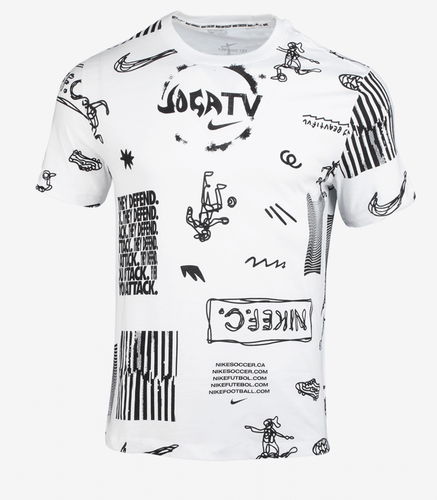 Nike Men FC Joga Bonito Dry S/S T-shirt White Tee Top Shirts Jersey  DD1845-100 | eBay