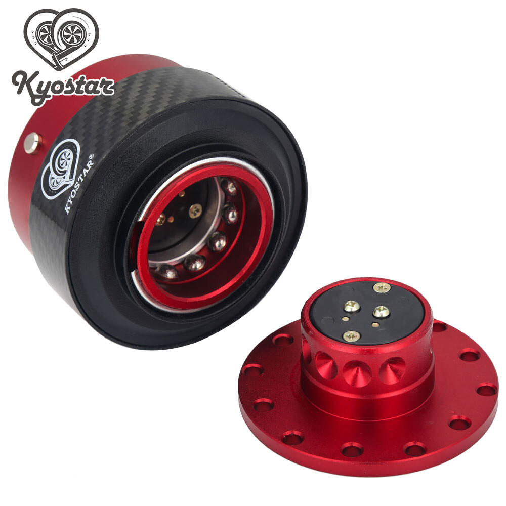 KYOSTAR Carbon Fiber Steering Wheel Quick Release Control Hub Real
