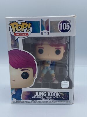 Funko Pop! #105 BTS Jung Kook Vinyl Figure Pink Hair with Box | eBay