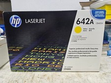 HP CB402A YELLOW TONER LASER CTG 642A, NEW, ORIGINAL