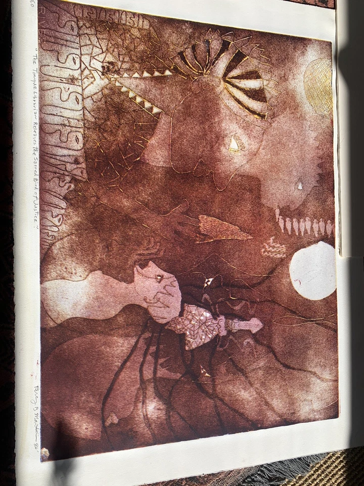 Percy Martin original signature : Tongue Librarian The Sacred Bird Of Justice” - Image 2 of 4