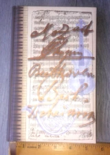 Blank diary Lined Writing journal music decor Musical theme piano Notes violin