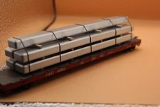 224161 HO-  Scale Large Aluminum Ingot/Billet load 50'