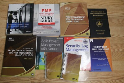 10 project management exam book lot -PMP Study guide PMBOK Global Standard Sybex