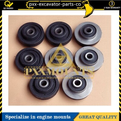 Front &Rear Engine Mounting Cushion Rubber Feet Fit for CATERPILLAR ...