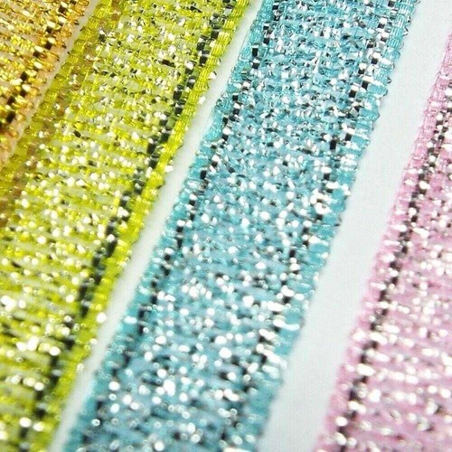 Glitter Ribbon Sparkling Gold Silver 8mm 10mm Christmas 15 STYLE 2 4 Meters 772D - Picture 23 of 27