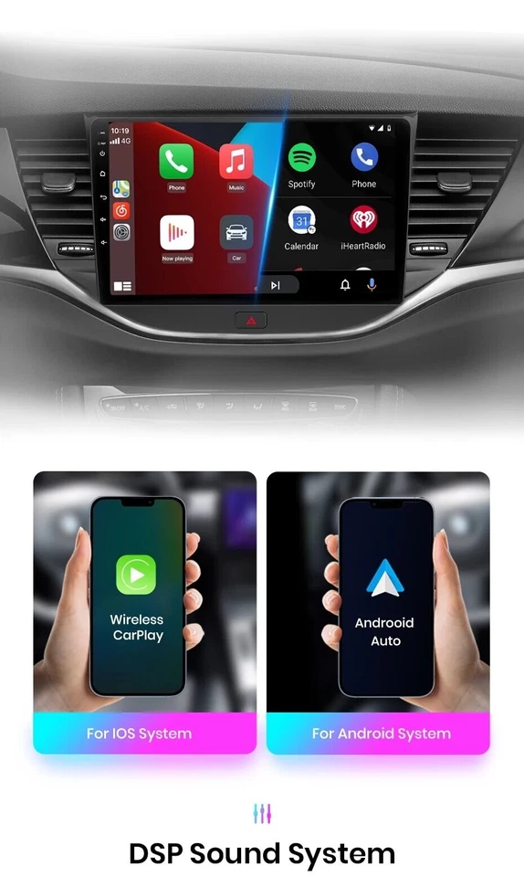Autoradio Opel Astra K 2015-2019 4G+64GB CarPlay-AndroidAuto Inalámbrico. - Imagen 3 de 4