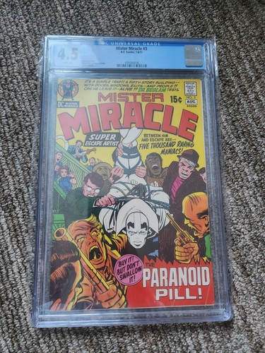 Mister Miracle #3 CGC GRADED 4.5 vg+ white pages