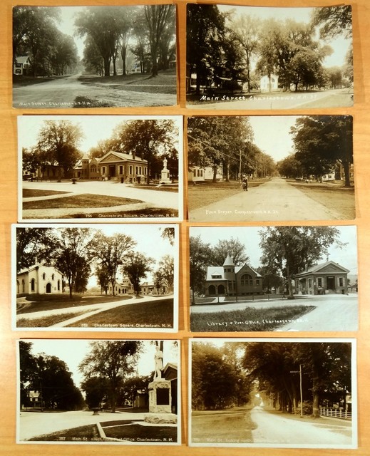 Charlestown NH 8 Main Street Photo Postcards Post Office New Hampshire
