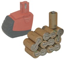 Batteria per Hilti SF150A SFB155 15.6V 3.0AH NIMH nuova celle Panasonic autocostruzione