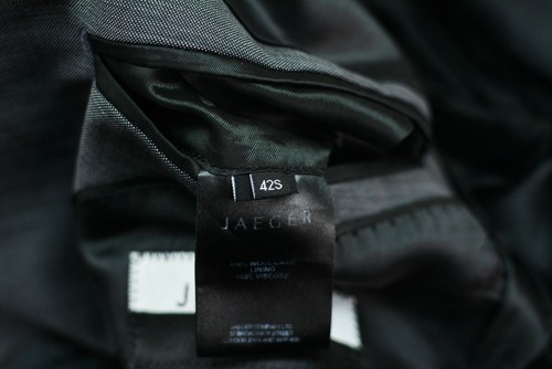 Jaeger London Mayfair Men's Two-Button Single Breasted Blazer Jacket 42S Grey - Picture 5 of 8