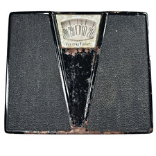 Antique Mayfair Bathroom Scale Black Adjustable Rustic Wear Analog Works Well