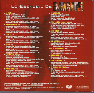 rare DVD  PROMO ONLY balada EMMANUEL tu y yo POBRE DIABLO es mi mujer TENGO