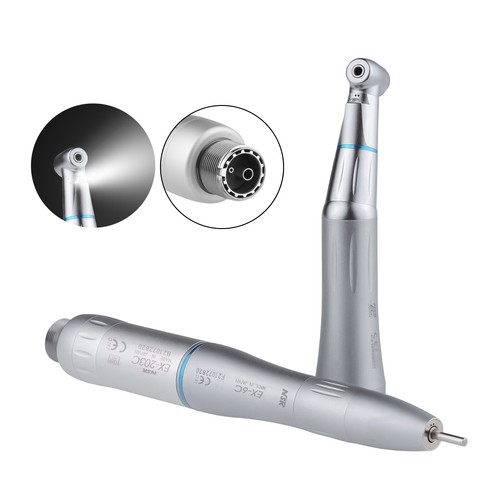 1:1 Dental Low Speed Handpiece Kits with LED Lights Inner Water Spray Push 2H - Picture 2 of 16
