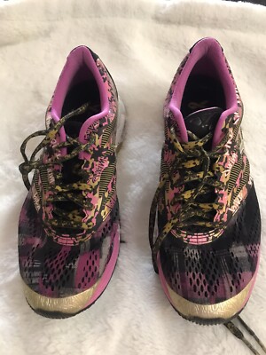 Asics IGS  DYNAMIC DUOMAX Trainer Women's Size 10.5 , Pink/Gold/Black .