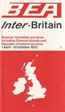 BEA British European Airways timetable 1970/04/01 Inter-Britain