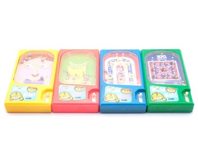 x4 Pin Ball Spiel Handheld Vintage Pocket Arcade Made In Hong Kong