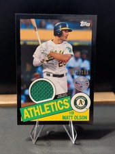 2020 Topps - 1985 Topps Baseball Relics Series 2 Matt Olson #85TR-MO Black /199