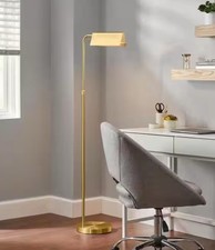 Hampton Bay Wesleigh 59 Brass Gold Led Indoor Floor Lamp Dimmer Switch Metal Hampton Bay Wesleigh 59 Brass Gold Led Indoor Floor Lamp Dimmer Switch Metal