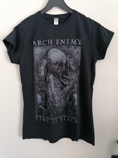 ARCH ENEMY 'Time Is Black' Girlie Shirt - Größe L