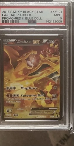 PSA 9 CHARIZARD EX XY121 HOLO – RARE BLACK STAR PROMO! MINT