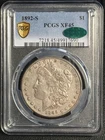 1892 S Morgan Silver Dollar PCGS XF-45 CAC