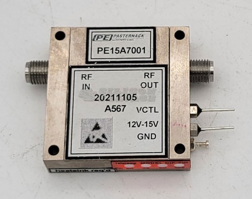 Pasternack PE15A7001 40 dB Variable Gain Amplifier 500 MHz to 2 GHz