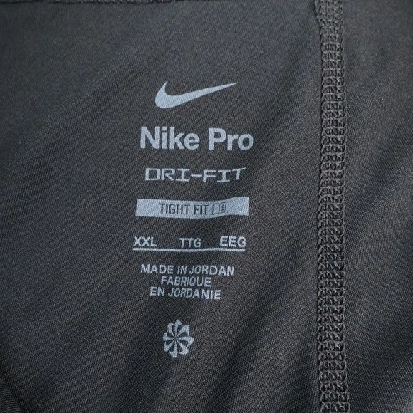 Pantalones de compresión de entrenamiento negros Nike Pro Dri FIT ajustados XXL para hombre Foto 2 de 4