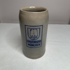 Vintage Germany Liter Beer Stein Spatenbrau M...