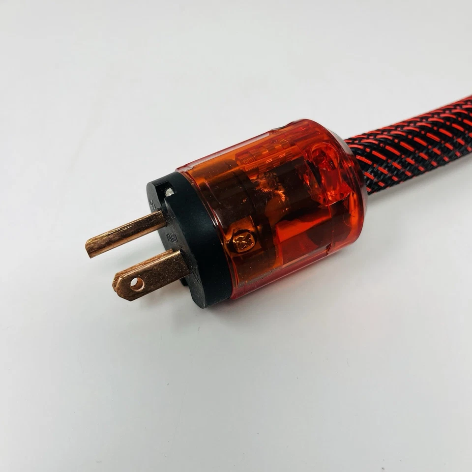 Cable de alimentación de CA de audio de alta fidelidad de alta fidelidad de audio enchufe de EE. UU. - 3,3 PIES 1 M Foto 4 de 4