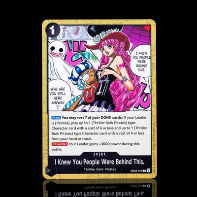 One Piece  CCG - Heroines: I Knew You People Were Behind This  (EB03-049) 