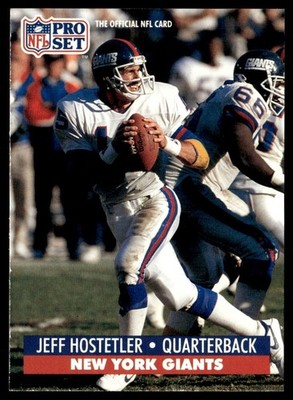 1991 Pro Set Jeff Hostetler New York Giants #63
