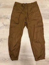Polo Ralph Lauren Paratrooper Cargo Pants Elastic Waist Sz M Lightweight Brown